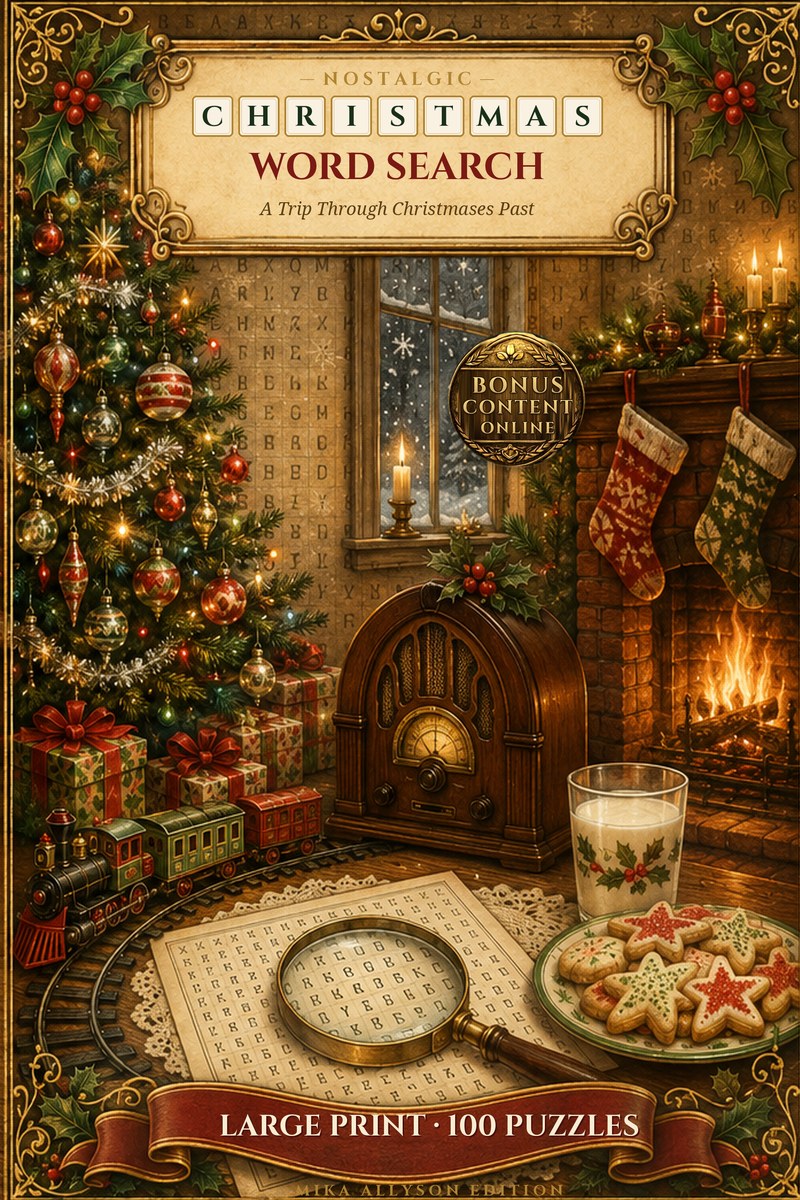 Nostalgic Christmas Word Search Large Print
