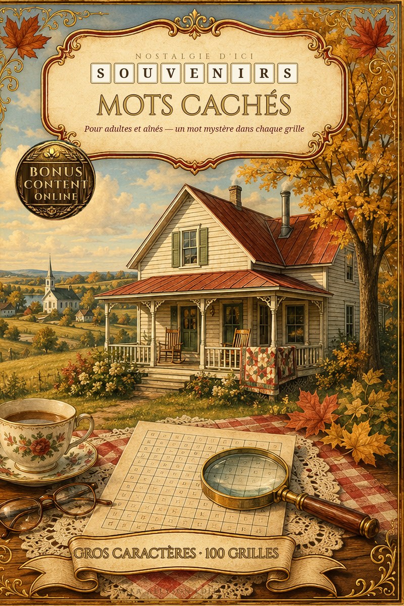 Mots Cachés Gros Caractères